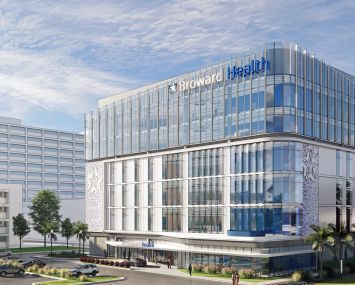 A rendering of Broward Health Medical Center.