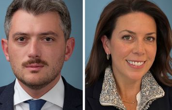 Colin Rosenbaum (left) and Laura Dunn.