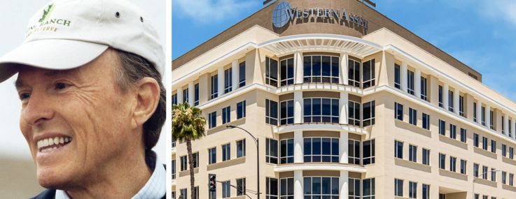 Irvine Company's Donald Bren and Western Asset Plaza in Pasadena, Calif.