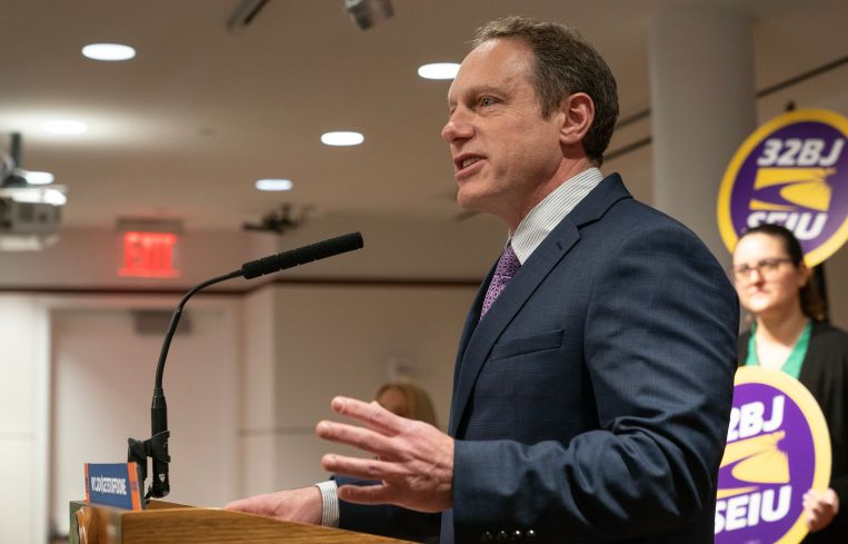 President of SEIU (Service Employees International Union) 32BJ Manny Pastreich.