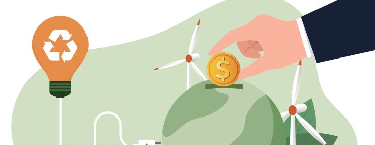 An illustration of Green Energy Fundraising.