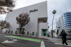 Not My First Rodeo: Beverly Hills Sees Surging New Investment A pedestrian walks past the flagship store of luxury retailer Neiman Marcus at Beverly Hills. The property was sold to a New York private real estate investment firm Ashkenazy Acquisition Corp.