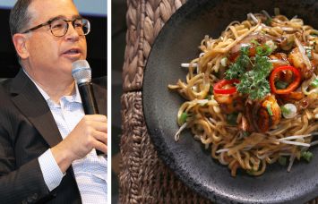 Vornado Realty Trust's Glen Weis and a dish from Le Colonial.