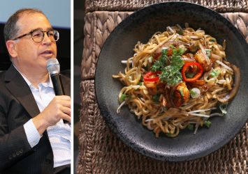 Vornado Realty Trust's Glen Weis and a dish from Le Colonial.