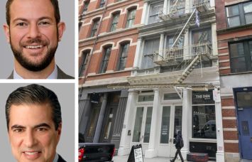 Cushman & Wakefield's Ian Lerner (top) and Alan Wildes, and 69 Mercer Street.