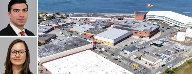 Tom DeLuca (top), Helen Paul (center), and Rico Murtha and The Inwood Logistics Center in Queens.