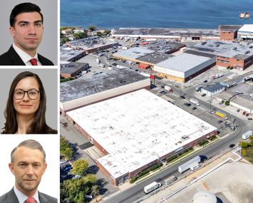 Tom DeLuca (top), Helen Paul (center), and Rico Murtha and The Inwood Logistics Center in Queens.