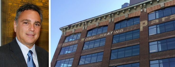 Pearl Realty Management's Jack Guttman and 21-02 49th Avenue, Queens.