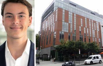 Arrow Real Estate Advisors' Jack McPhail and 484-526 Myrtle Avenue, Brooklyn.