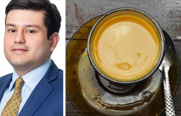 Meridian Retail's Joaquin Carrillo and a cup of coffee.