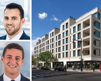 Dwight Capital's Keith Hoffman (top) and Jack Tawil, and The Amara, 31-90 29th Street, Queens.