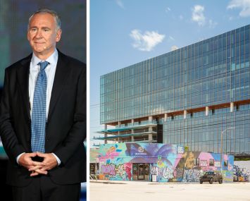 Citadel founder Ken Griffin and 545 NW 26th Street, Miami.