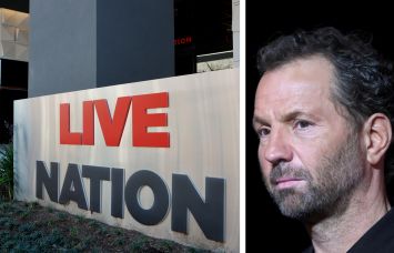 Live Nation's corporate office in Beverly Hills, Calif., and CEO Michael Rapino.
