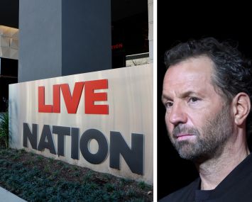 Live Nation's corporate office in Beverly Hills, Calif., and CEO Michael Rapino.