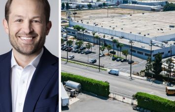 Link Logistics CEO Luke Petherbridge and 8201-8221 Woodley Avenue, Van Nuys, Calif.
