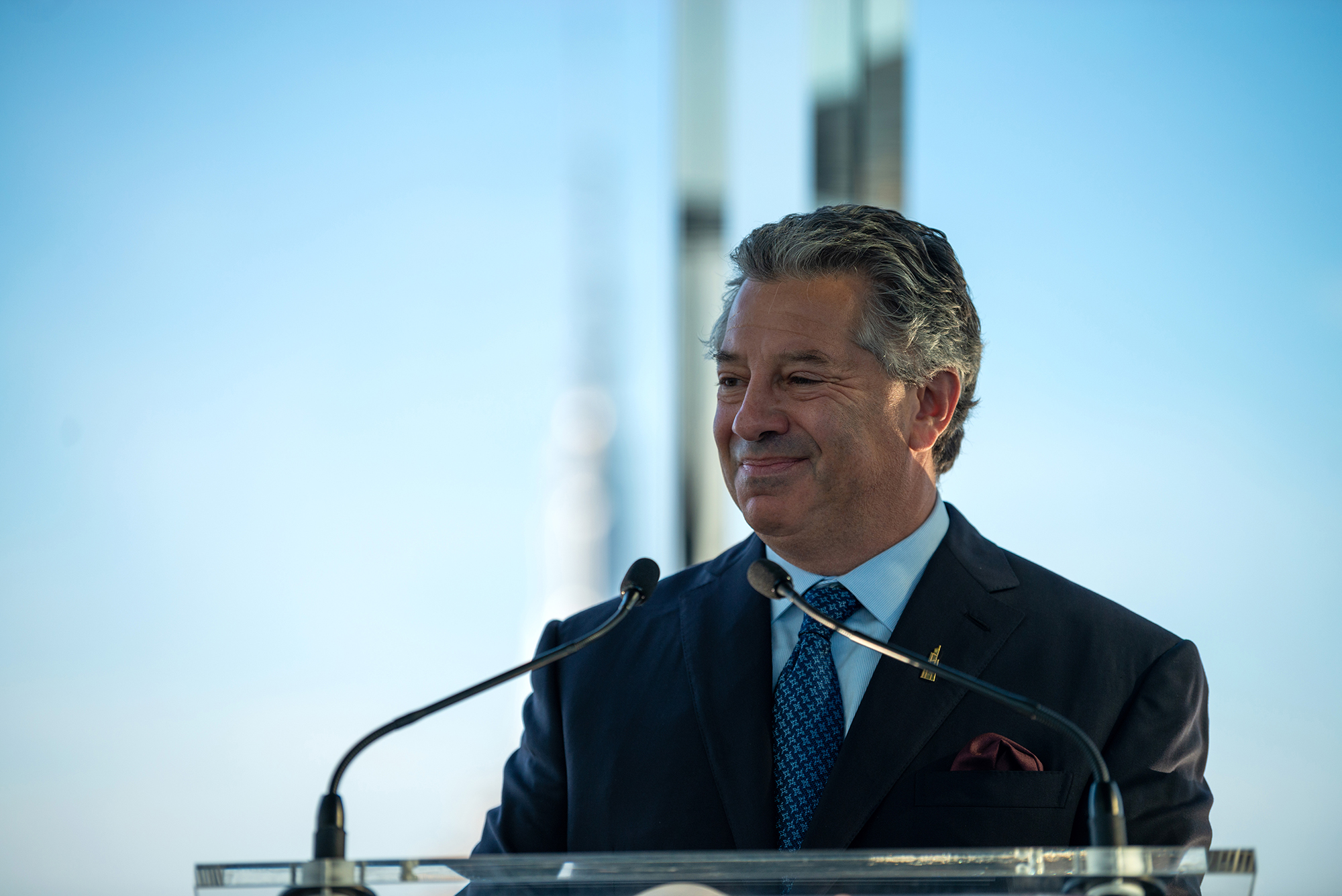 SL Green's Marc Holliday speaks at the opening ceremony One Vanderbilt.