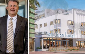 The lawyer representing the owners, Michael Larkin of Bercow Radell Fernandez Larkin & Tapanes and a rendering of the San Juan Hotel in Miami, Fla.