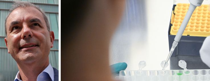 Nick Galakatos and a science lab.