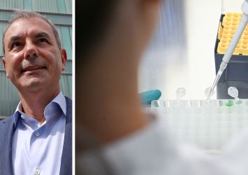 Nick Galakatos and a science lab.