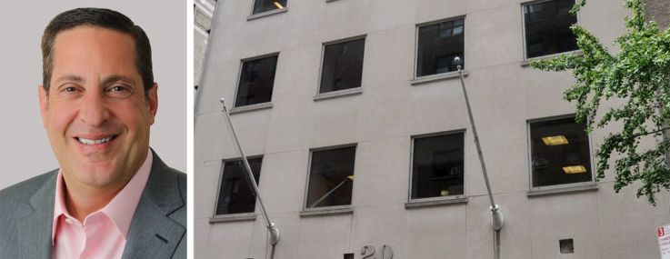 Skyline Developers President Orin Wilf and 20 West 55th Street.