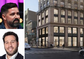 Pascal Gauthier, CEO of Ledger (top), Rob Kluge of Current Real Estate Advisors, and 817 Broadway.