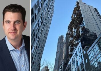 Affinius Capital's Perry Katz and 102 Fleet Street, Brooklyn.