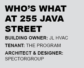 The Plan: It’s Time to Get With the Program in Greenpoint Who's what at 255 Java Street.