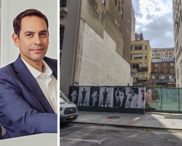 Northwind's Ran Eliasaf and a development lot at 10 West 17th Street.