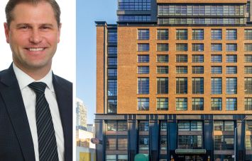 JLL's Rob Hinckley and 515 West 38th Street.