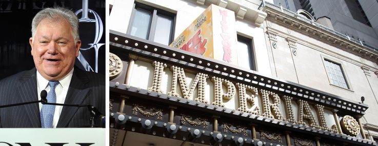 Schubert Organization Chairman and CEO Robert E. Wankel and the Imperial Theatre.