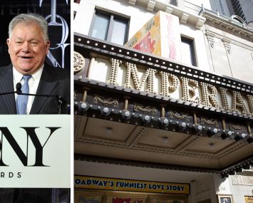 Schubert Organization Chairman and CEO Robert E. Wankel and the Imperial Theatre.