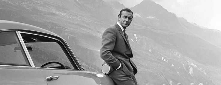 Sean Connery as James Bond in Goldfinger.
