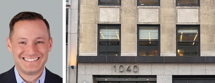 Cushman & Wakefield's Stephen Bellwood (top), Newmark's William Cohen, and 1040 Avenue of the Americas.