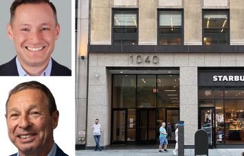 Cushman & Wakefield's Stephen Bellwood (top), Newmark's William Cohen, and 1040 Avenue of the Americas.