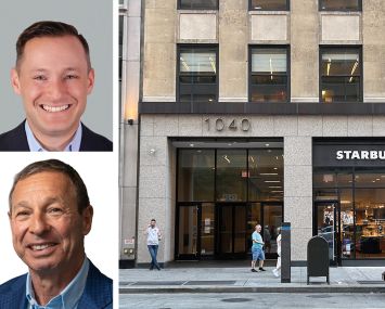 Cushman & Wakefield's Stephen Bellwood (top), Newmark's William Cohen, and 1040 Avenue of the Americas.