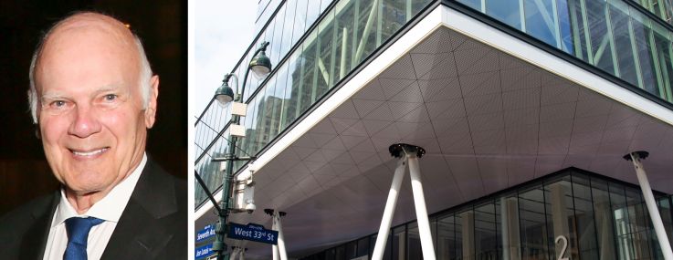 Vornado Realty Trust's Steven Roth and 2 Penn Plaza.