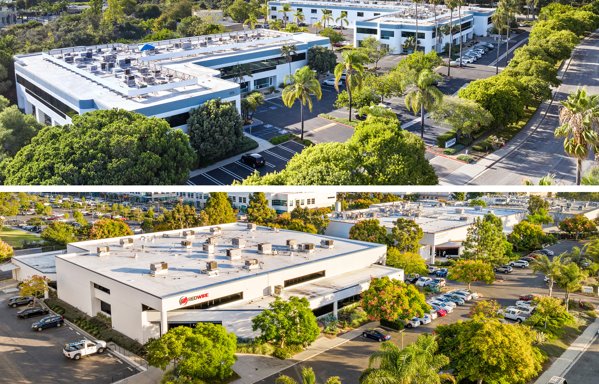 Tech Park at Cremona (top) and Tech Park at Engage in Santa Barbara County.