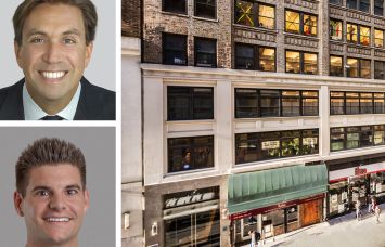 Lee & Associates's Todd Korren (top) and Woody King, and 240 West 35th Street.