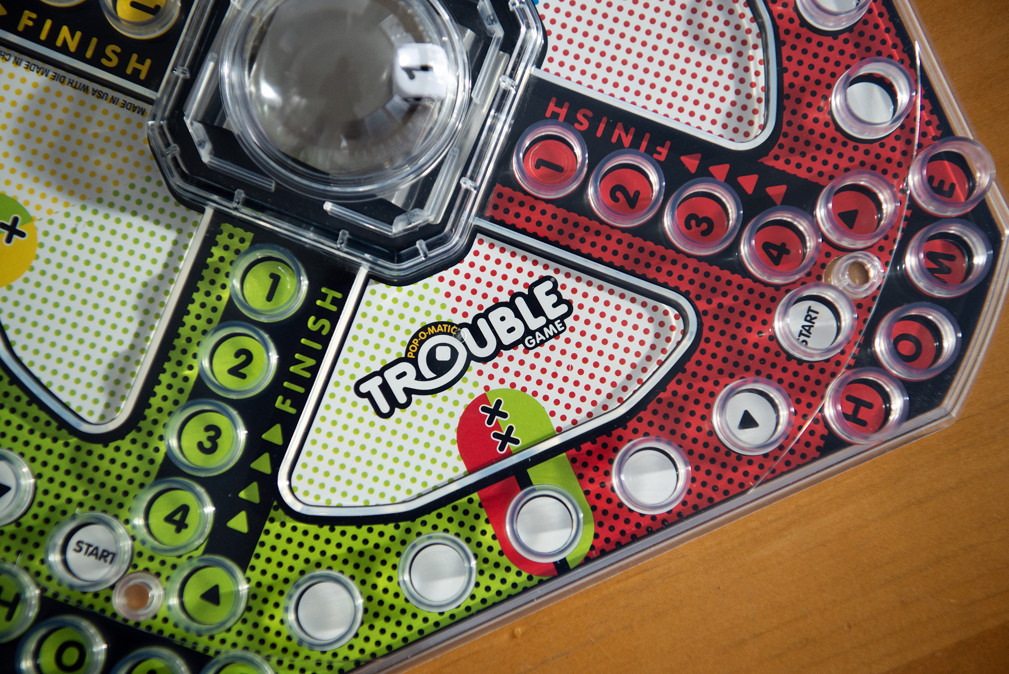 A Trouble game board.