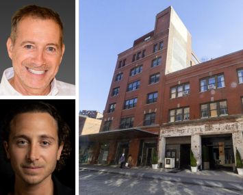 Premier Equities's Uzi Ben Abraham (top), Infinity Real Estate's Steven Kassin, and 22 Little West 12th Street.