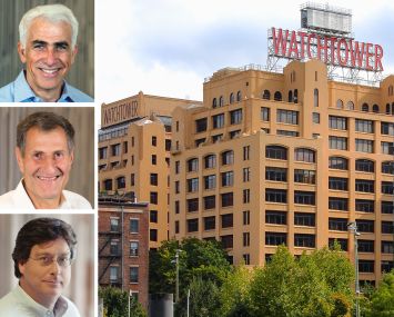 Shaul Kuba (top), Avi Shemesh (center), and Richard Ressler of CIM Group and The Watchtower Building in Brooklyn.