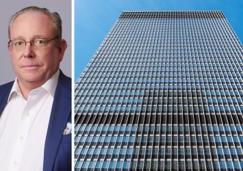 RXR's William Elder and 1285 Avenue of the Americas.