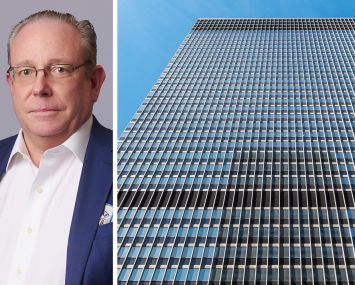 RXR's William Elder and 1285 Avenue of the Americas.