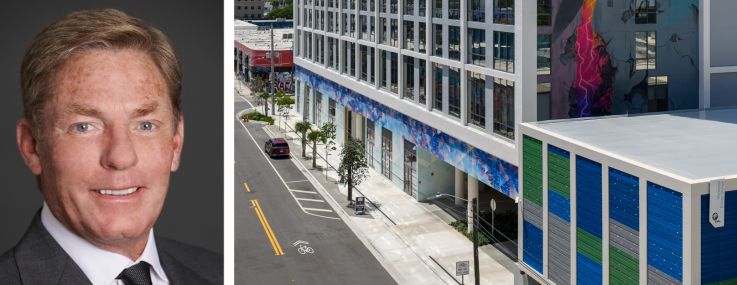 Fisher Brothers' Winston (top) and Kenneth Fisher, and Joule House at 2200 NW 1st Avenue, Miami.