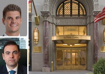 Woody King of Lee & Associates NYC (top), Jay Futersak of Circle Realty Group, and 14 Penn Plaza.