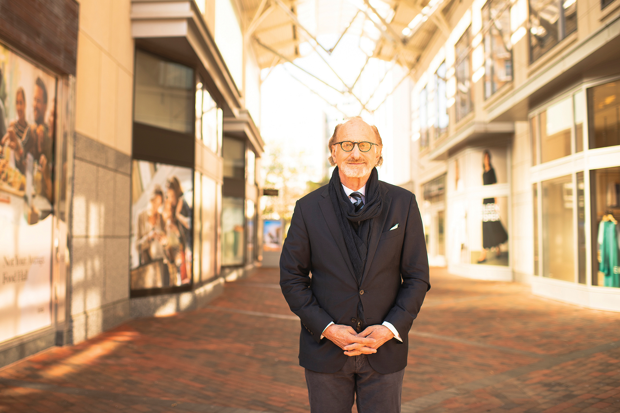 Prof. Jonathan Morris near Wisconsin Place in Washington, D.C.
