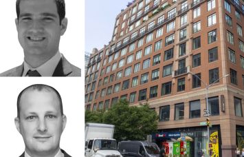 Andrew Taub (top) and Benjamin Birnbaum of Newmark and 348 Amsterdam Avenue.