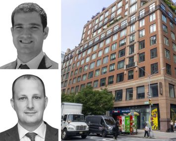 Andrew Taub (top) and Benjamin Birnbaum of Newmark and 348 Amsterdam Avenue.