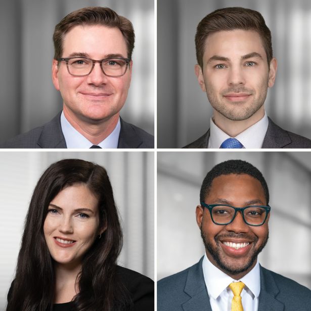 Justin Guichard, Aaron Greenberg, Amiyr Jackson and Ainslee Burns-Roberts