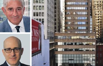 Brad Gerla (top) and Jonathan Cope of CBRE and 55 Broadway.